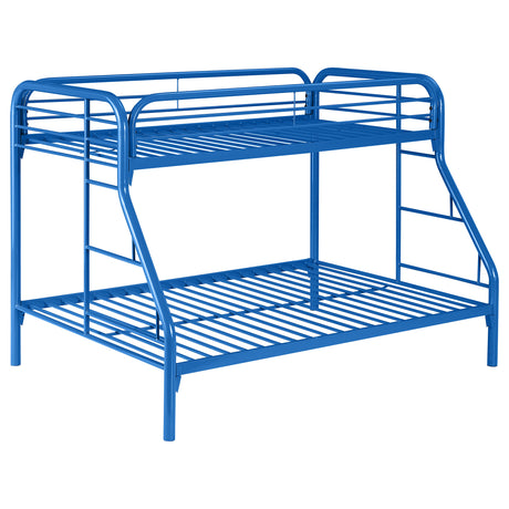 Twin / Full Bunk Bed - Morgan Twin Over Full Bunk Bed Blue