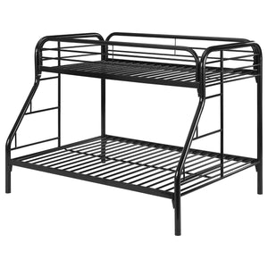 Twin / Full Bunk Bed - Morgan Twin Over Full Bunk Bed Black