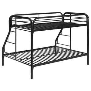 Twin / Full Bunk Bed - Morgan Twin Over Full Bunk Bed Black