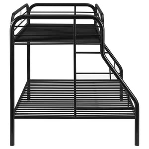 Twin / Full Bunk Bed - Morgan Twin Over Full Bunk Bed Black