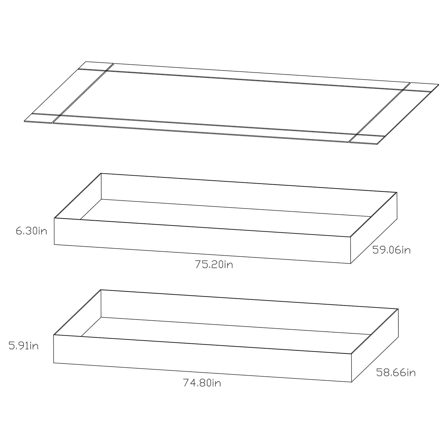 Twin / Full Bunk Bed - Morgan Twin Over Full Bunk Bed Black