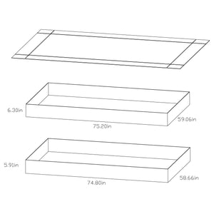 Twin / Full Bunk Bed - Morgan Twin Over Full Bunk Bed Black