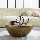 Gilded Dome Coffee Table - Gold by Uttermost - View 3