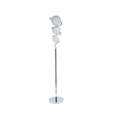 Vertical Crystal Sphere Floor Lamp // 3 Light  | Finesse - Home Elegance USA