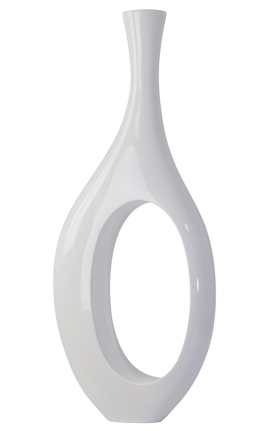 Trombone Vase // Small White  | Finesse