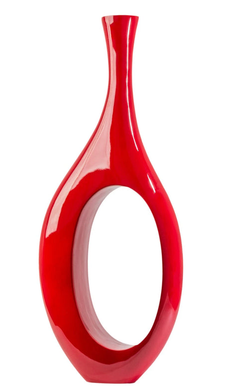 Trombone Vase // Large Red  | Finesse - sold by Home Elegance USA