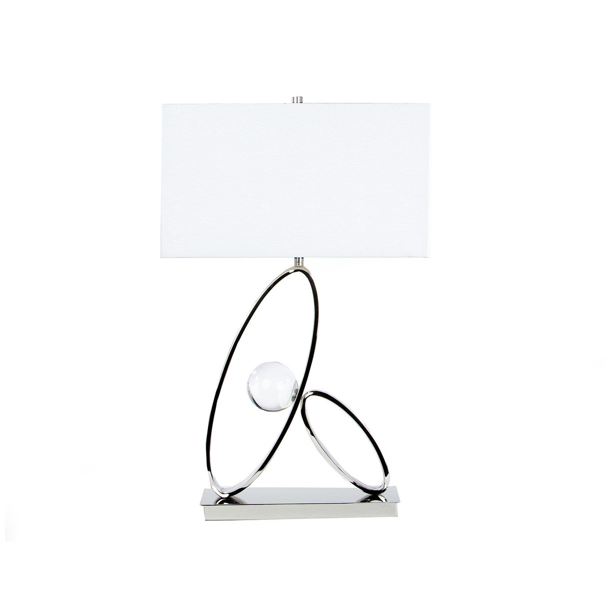 Ovals in Crystal Table Lamp // 1 Light  | Finesse - Home Elegance USA