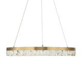 Segovia Round Crystal LED Chandelier - Gold by Uttermost - View 11