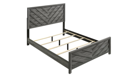 Denver Modern Style 4 Pc King Bedroom Set Made with Wood in Gray (NJ INVENTORY) - sold by Home Elegance USA