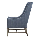 Galiot Wingback Accent Chair - Blue / White by Uttermost - View 5