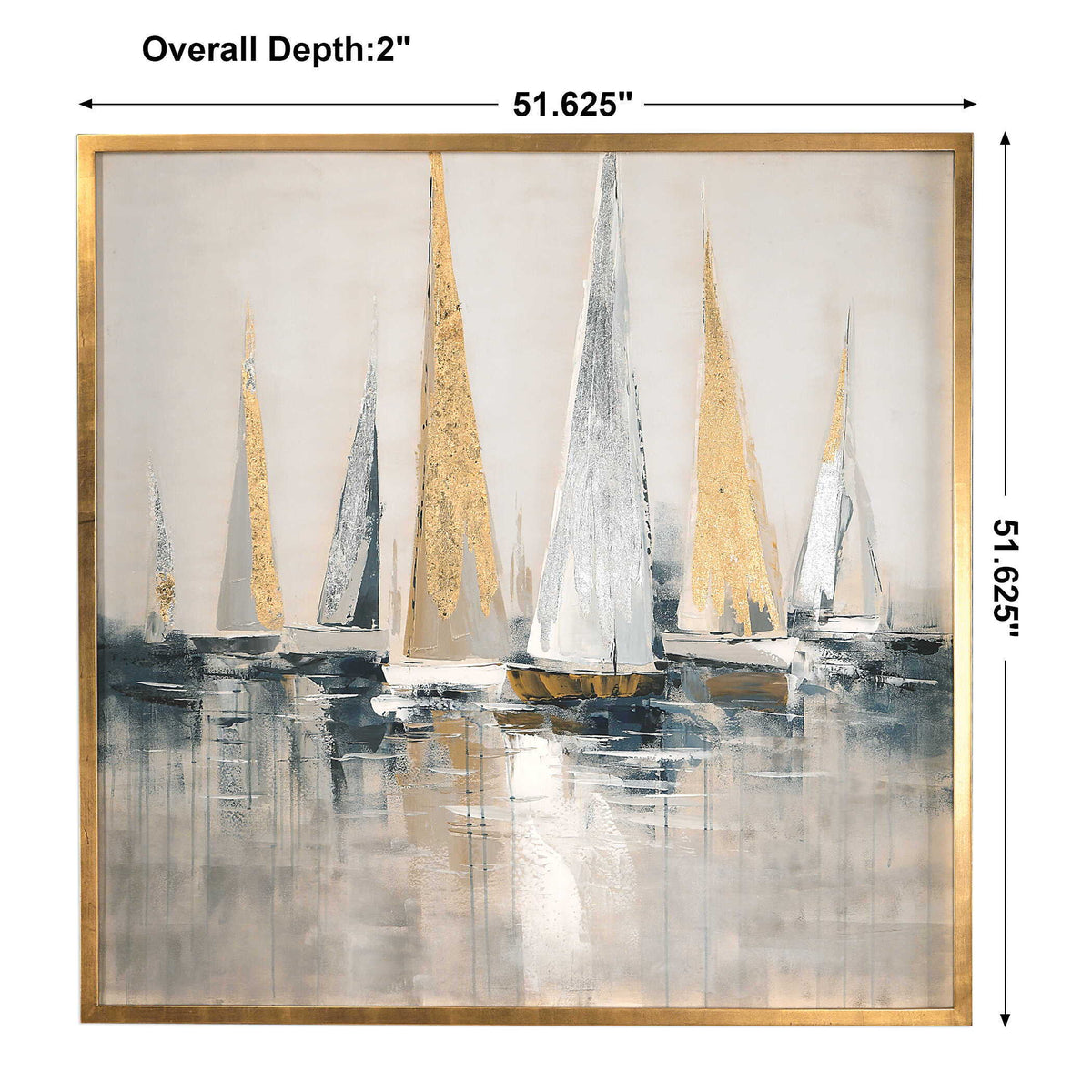 Regatta Nautical Art - Blue / Yellow by Uttermost - View 6