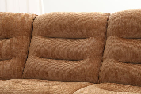 Emmy Orange Chenille Power Motion Sectional Sofa - sold by Home Elegance USA