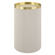 Circuit Brass & White Accent Table - White / Gold by Uttermost - View 1
