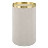 Circuit Brass & White Accent Table - White / Gold by Uttermost - View 1