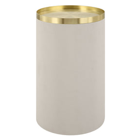 Circuit Brass & White Accent Table - White / Gold by Uttermost - View 1