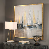 Regatta Nautical Art - Blue / Yellow by Uttermost - View 4