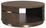 Commerce And Market Roll With It Round Coffee Table - Dark Brown by Hooker Furniture - View 1