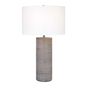 Monolith Table Lamp - Dark Gray / White by Uttermost - View 1