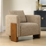 Halligan Upholstered Accent Chair - Light Brown by Uttermost - View 3