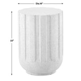 Jane Outdoor Accent Table - White by Uttermost - View 5