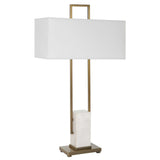 Column White Marble Table Lamp by Uttermost - View 4