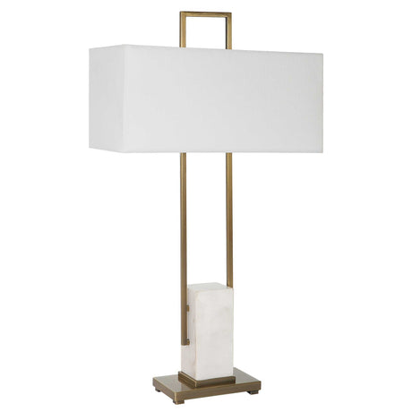 Column White Marble Table Lamp by Uttermost - View 4