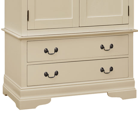 Elegant Traditional Beige Armoire - sold by Home Elegance USA