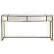 Reflect Mirrored Console Table - White / Yellow by Uttermost - View 1