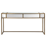 Reflect Mirrored Console Table - White / Yellow by Uttermost - View 1