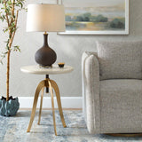 Alice Oak Adjustable Accent Table - Gold by Uttermost - View 3