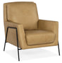 Amette Metal Frame Club Chair - Light Brown / Black by Hooker Furniture - View 1