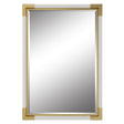 Malik White & Gold Mirror - White / Black by Uttermost - View 1