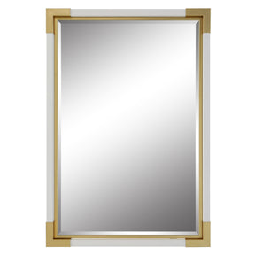 Malik White & Gold Mirror - White / Black by Uttermost - View 1