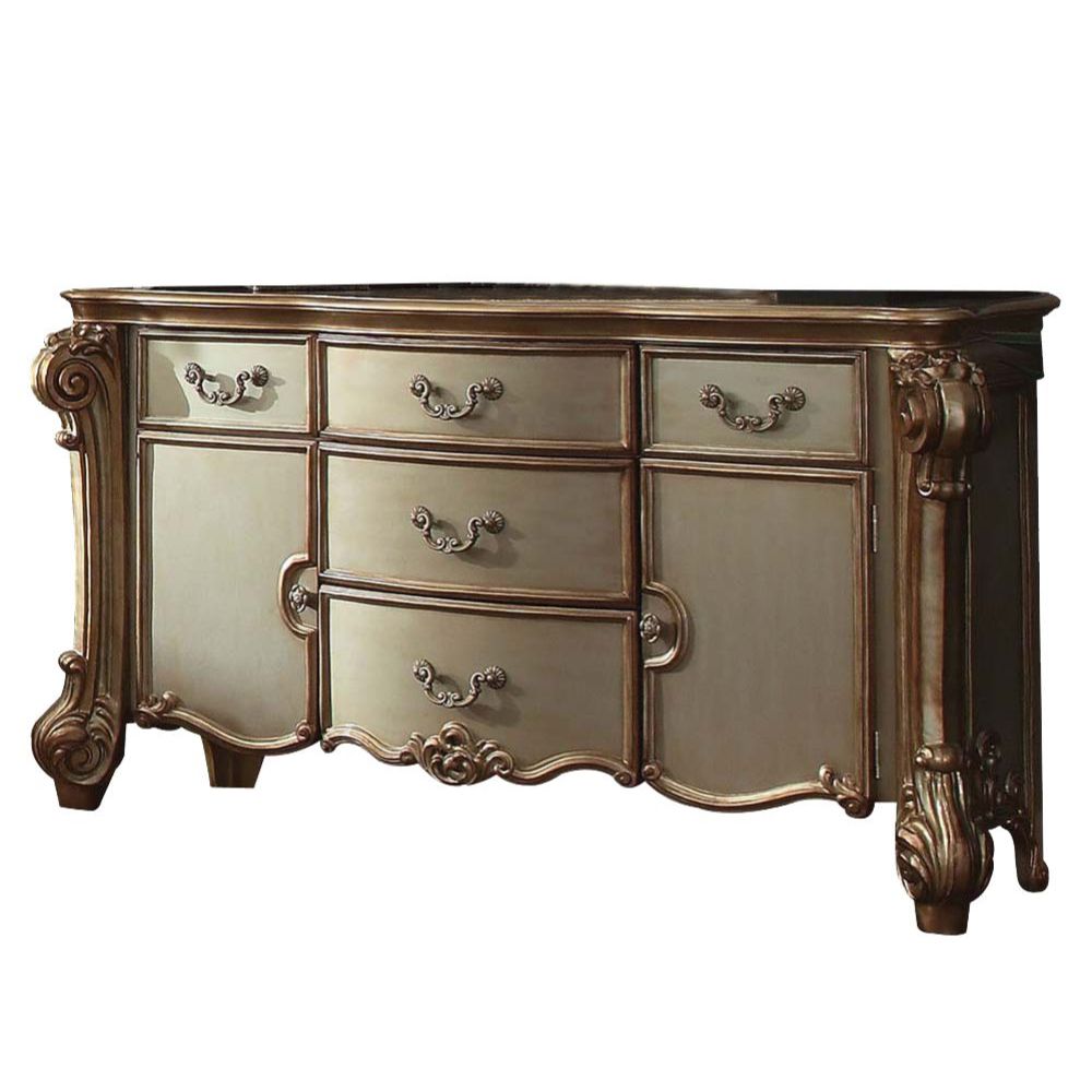 Acme - Vendome Dresser 23005 Gold Patina Finish