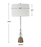 Annily Crystal Table Lamp Brass - Yellow by Uttermost - View 8