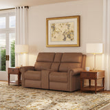 Bernard Power Reclining Loveseat With Console, Power Headrests & Lumbar | Flexsteel