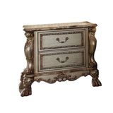 Acme - Dresden Nightstand 23163 Gold Patina & Bone Finish