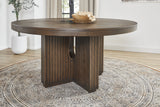 Athens Round Dining Table - Chocolate Brown | Flexsteel