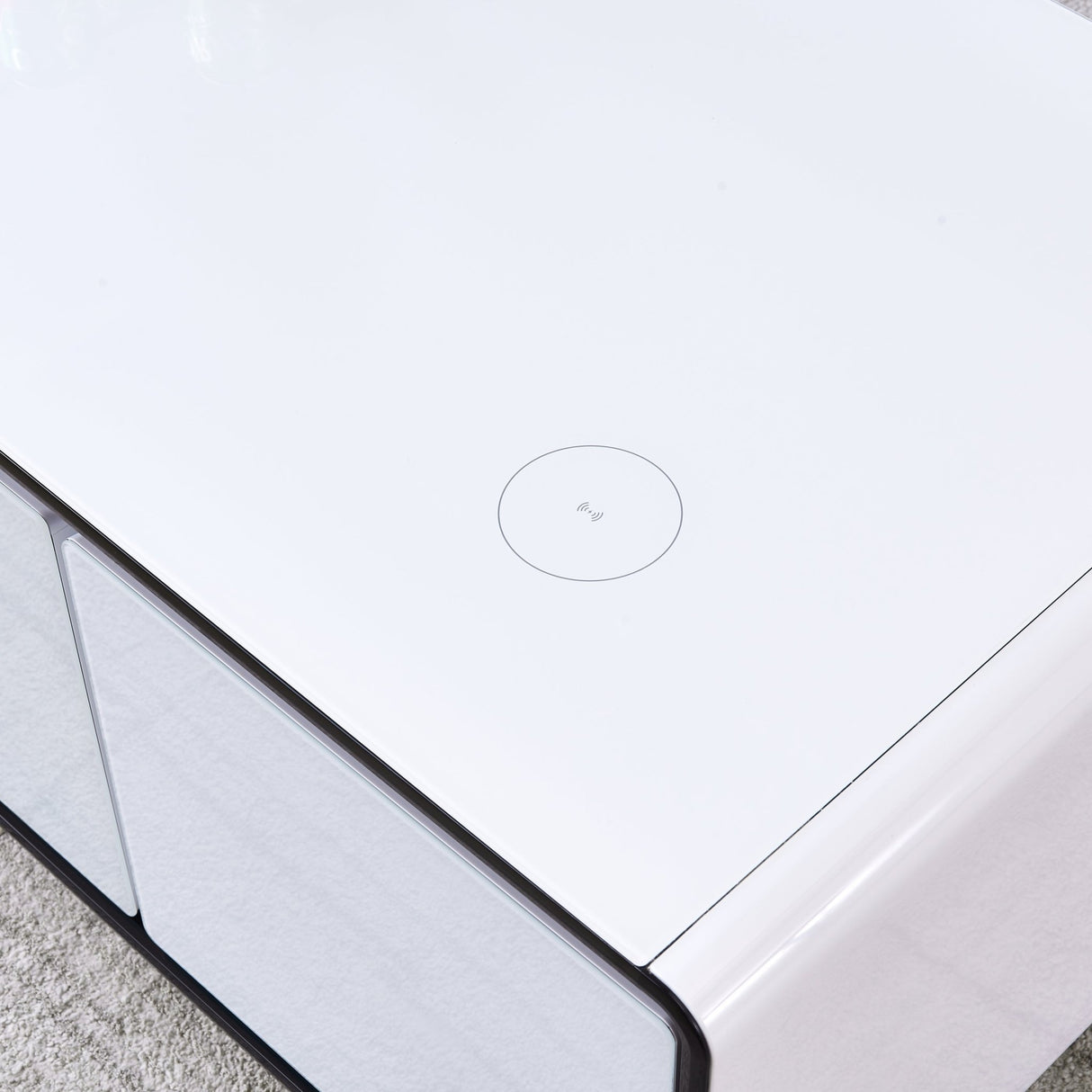 Smart Table Fridge, Multifunctional Coffee Table with Cooler and Frozen - Home Elegance USA