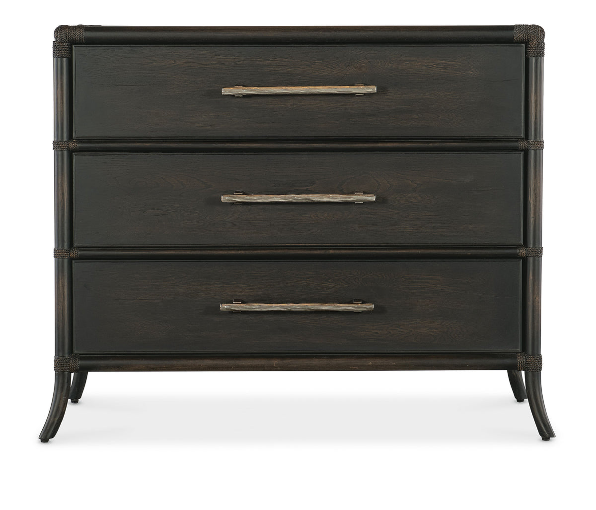 Retreat Pole Rattan Chest - Black / Dark Brown by Hooker Furniture - View 3