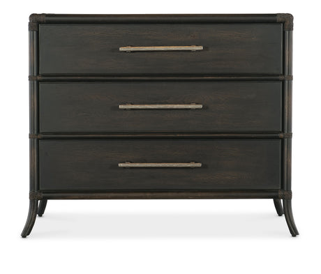 Retreat Pole Rattan Chest - Black / Dark Brown by Hooker Furniture - View 3