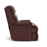 Yukon Transitional Leather Swivel Gliding Recliner | Flexsteel