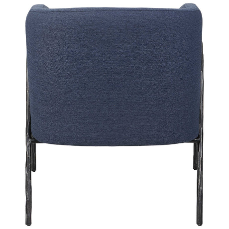 Jacobsen Barrel Chair Denim - Blue by Uttermost - View 6