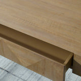 Aristotle Natural Wood Modern Desk - Light Brown by Uttermost - View 8