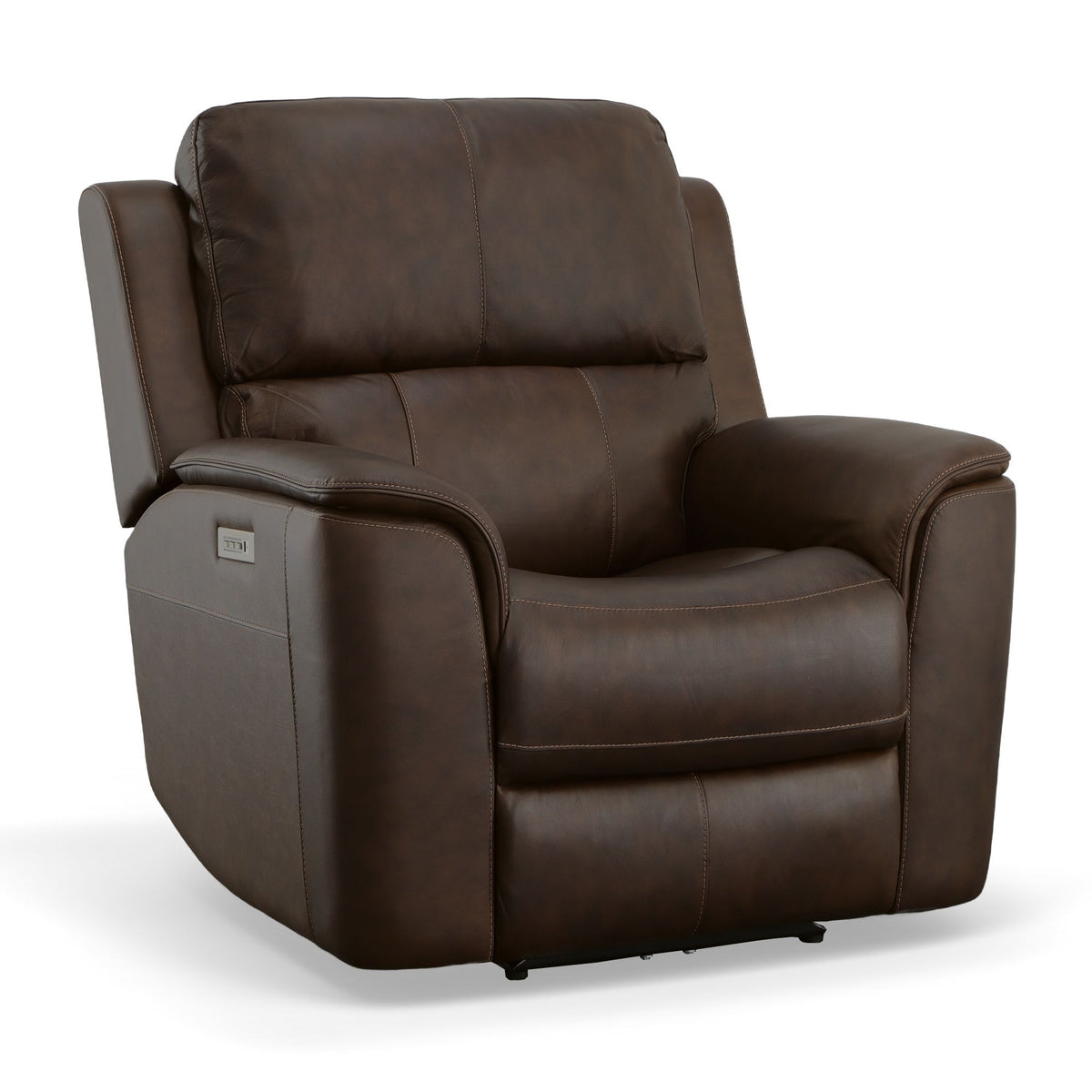 Henry Power Recliner With Power Headrest & Lumbar - Burnt Umber | Flexsteel
