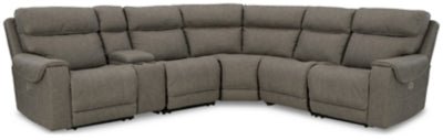 Ashley Fossil Starbot 23501S5 6 - Piece Power Reclining Sectional - Faux Leather - 23501S5 - Home Elegance USA - 1