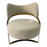 Light Beige and Gold Sofa Chair - Home Elegance USA