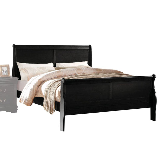 Acme - Louis Philippe EK Bed 23727EK Black Finish