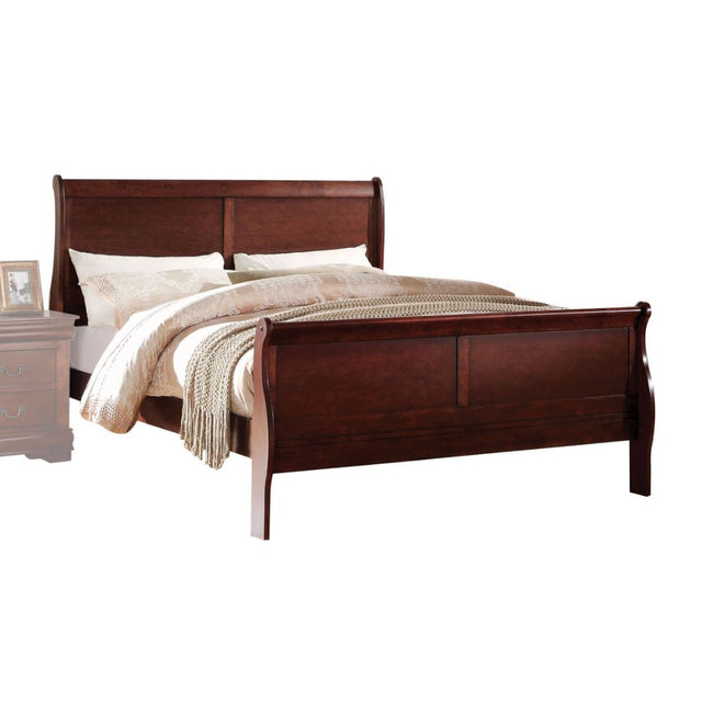 Acme - Louis Philippe EK Bed 23747EK Cherry Finish