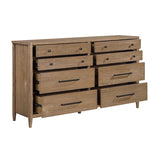 Pinehurst Brown Hickory Veneer Platform Bedroom Set – Homelegance - Home Elegance USA